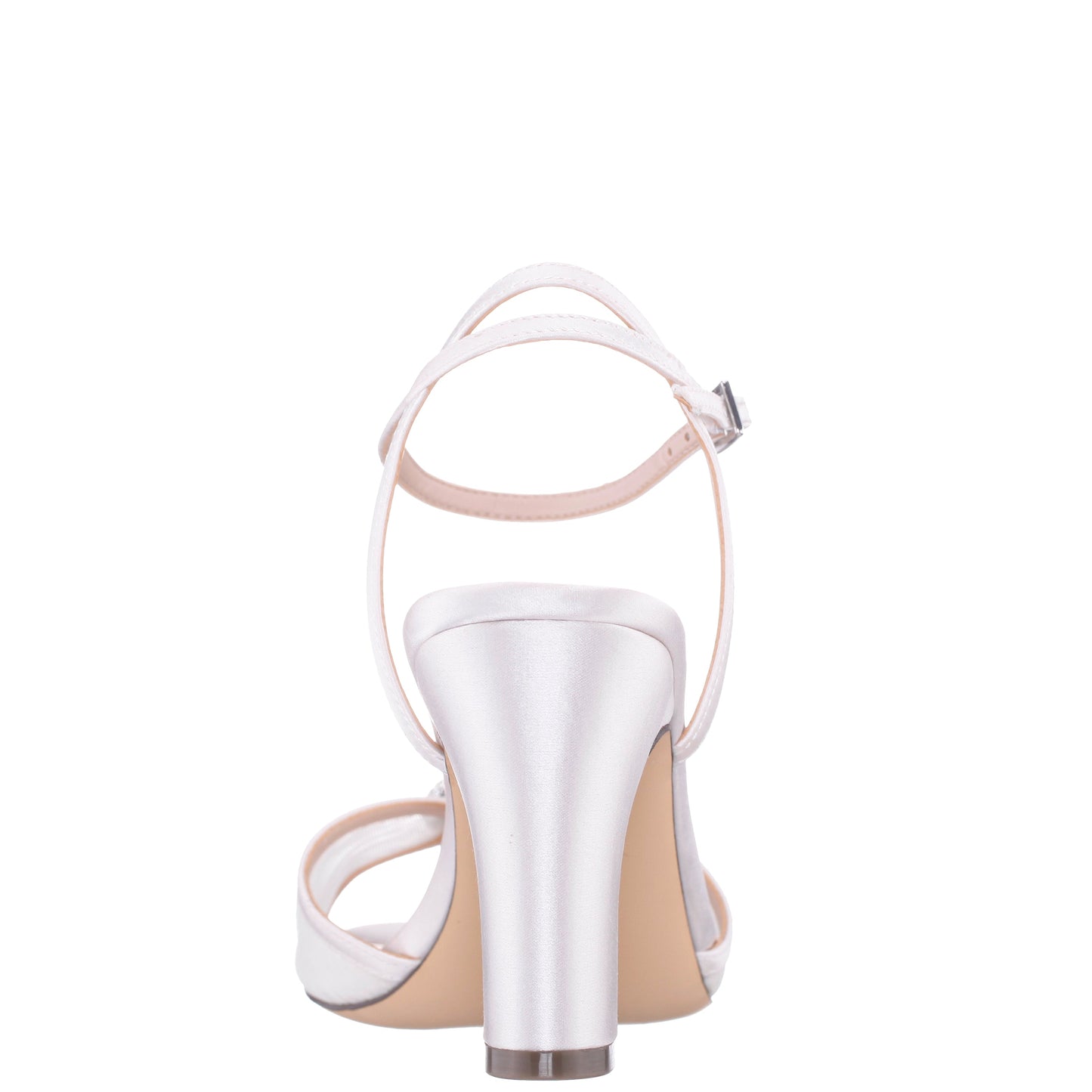 Allyce White Block-Heel Sandals | Nina Shoes
