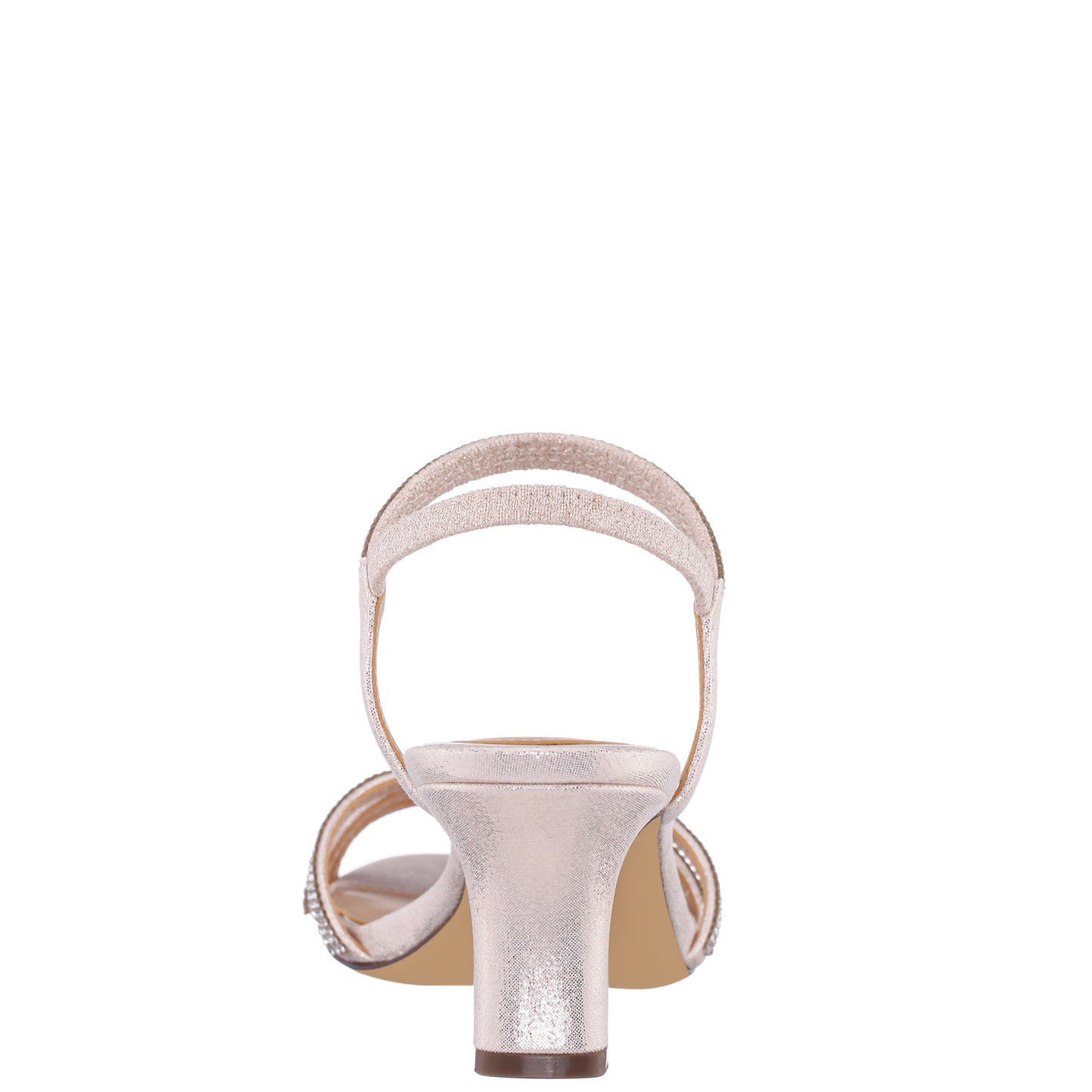 Benarda Gold Sandal Mid-Heel | Nina Shoes