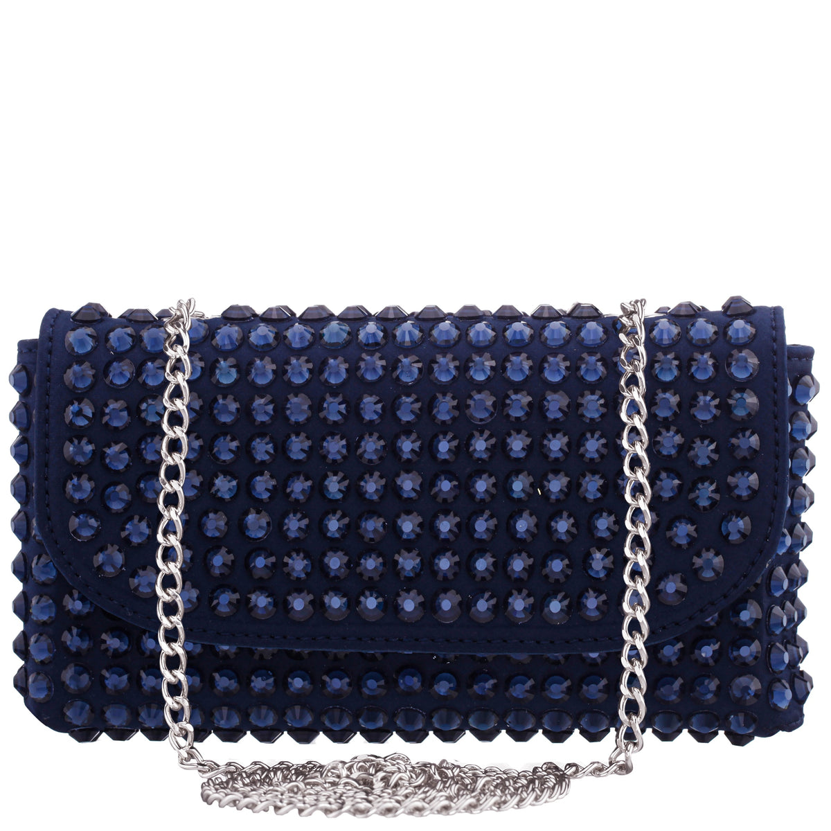 Bixby Blue Satin Crossbody Bag | Nina Shoes