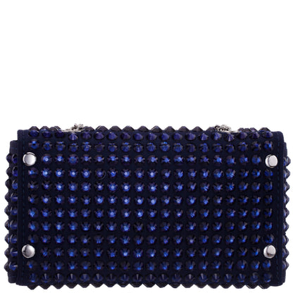 Bixby Blue Satin Crossbody Bag | Nina Shoes
