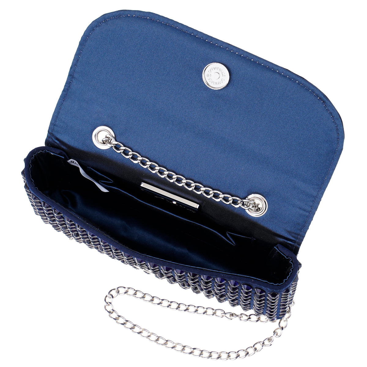 Bixby Blue Satin Crossbody Bag | Nina Shoes