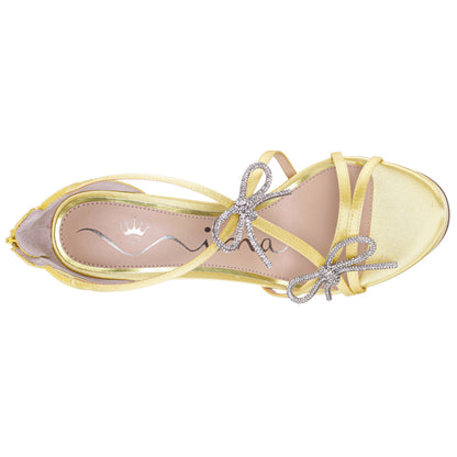 Felicia Yellow Sandal Stiletto-Heel Platform | Nina Shoes