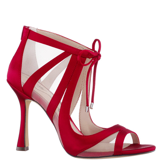 Darissa Red Shootie High-Heel Sandals | Nina Shoes