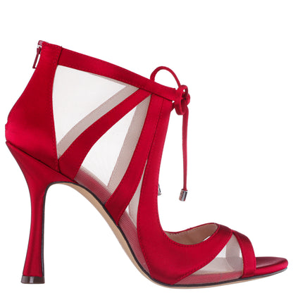 Darissa Red Shootie High-Heel Sandals | Nina Shoes
