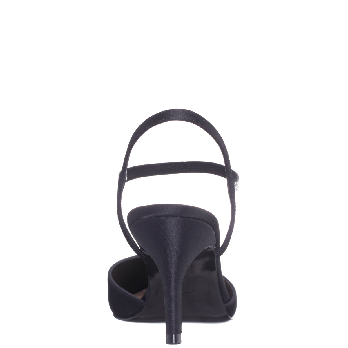 Taisha Black Sling Back Mid-Heel Dress Shoes | Nina Shoes