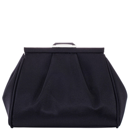 Blayz Black Satin Frame Clutch | Nina Shoes