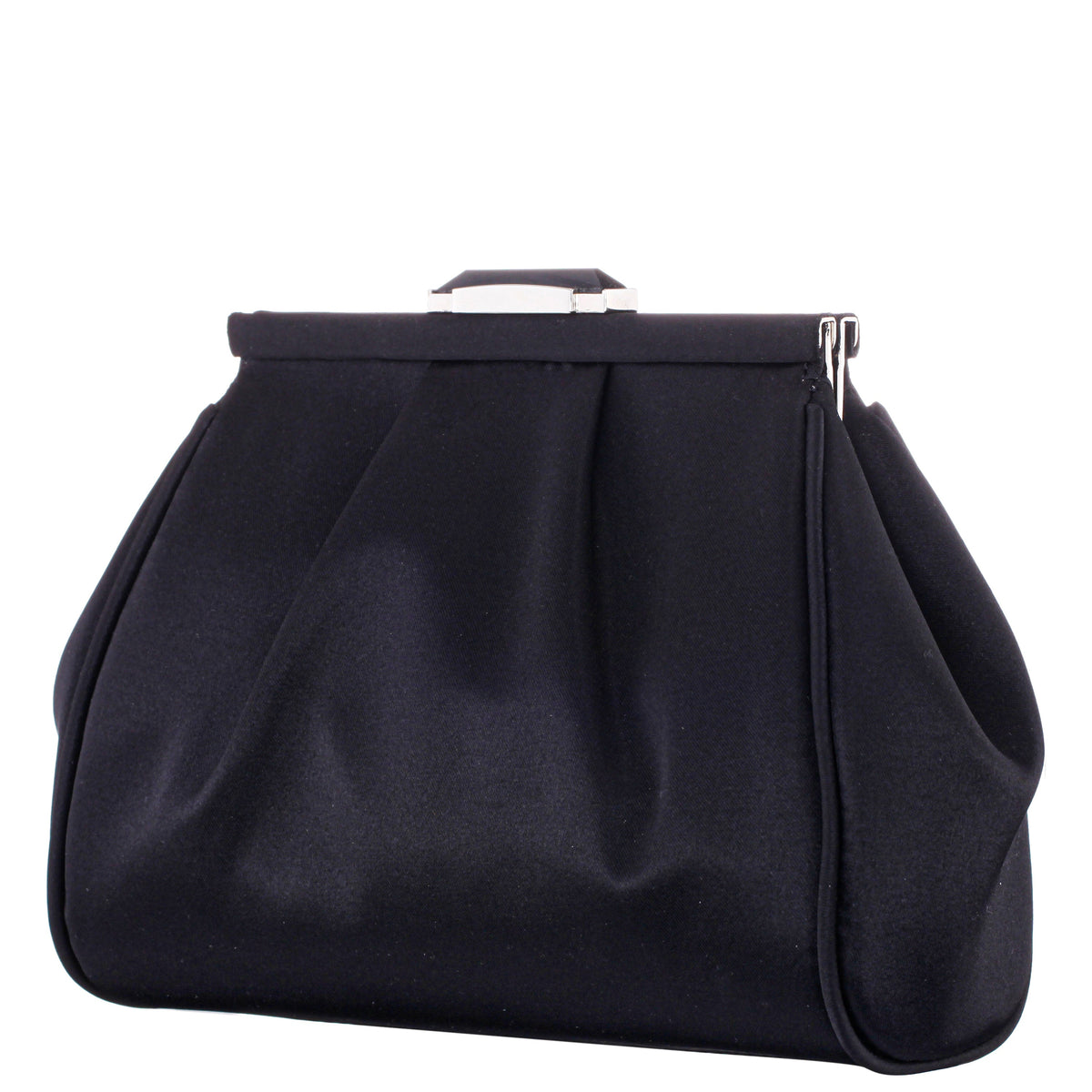 Blayz Black Satin Frame Clutch | Nina Shoes