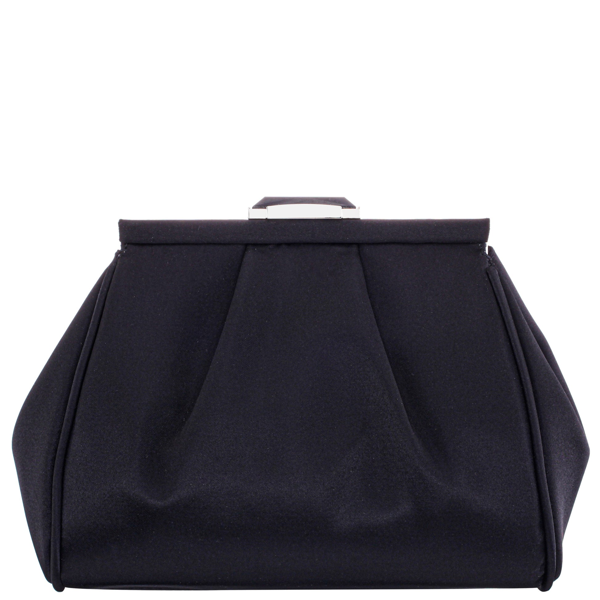 Blayz Black Satin Frame Clutch | Nina Shoes