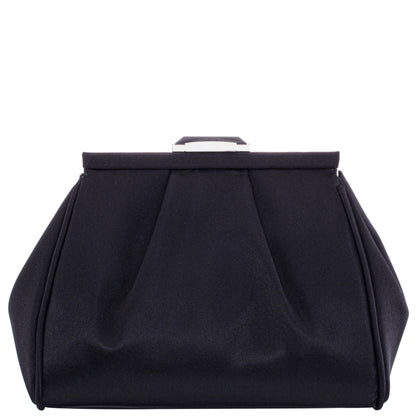 Blayz Black Satin Frame Clutch | Nina Shoes