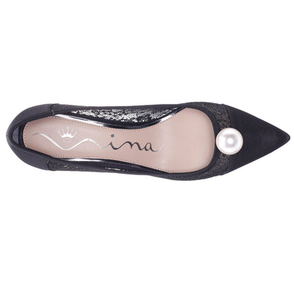 BENCE-BLACK GLITTER – Nina Shoes | Nina Shoes