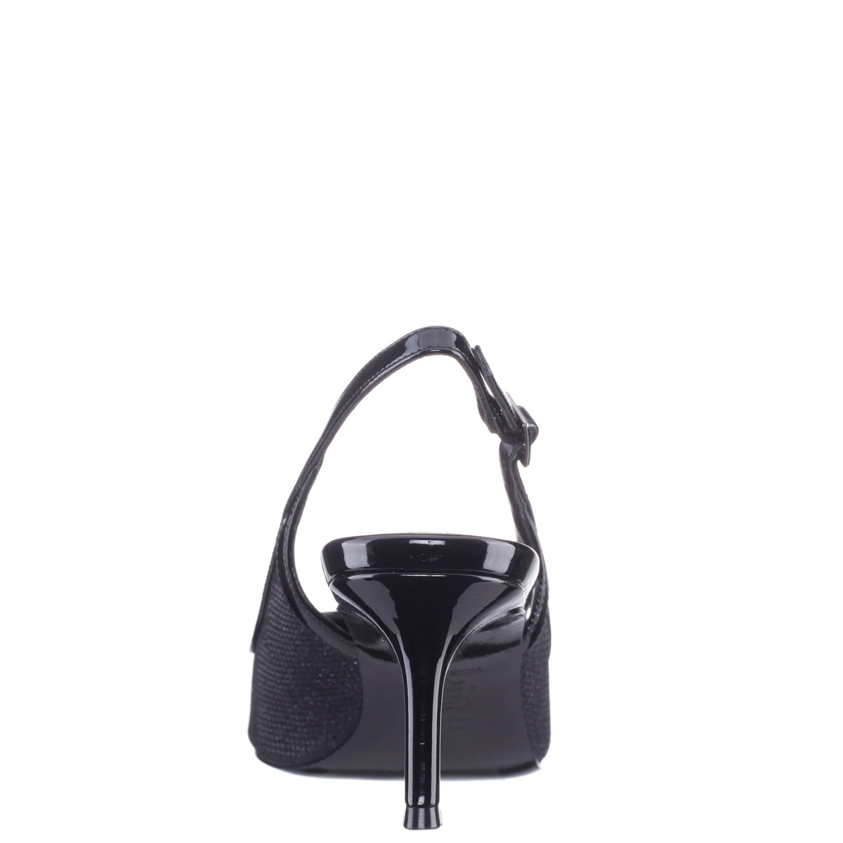 Nazuri Black Mid-Heel Pumps | Nina Shoes