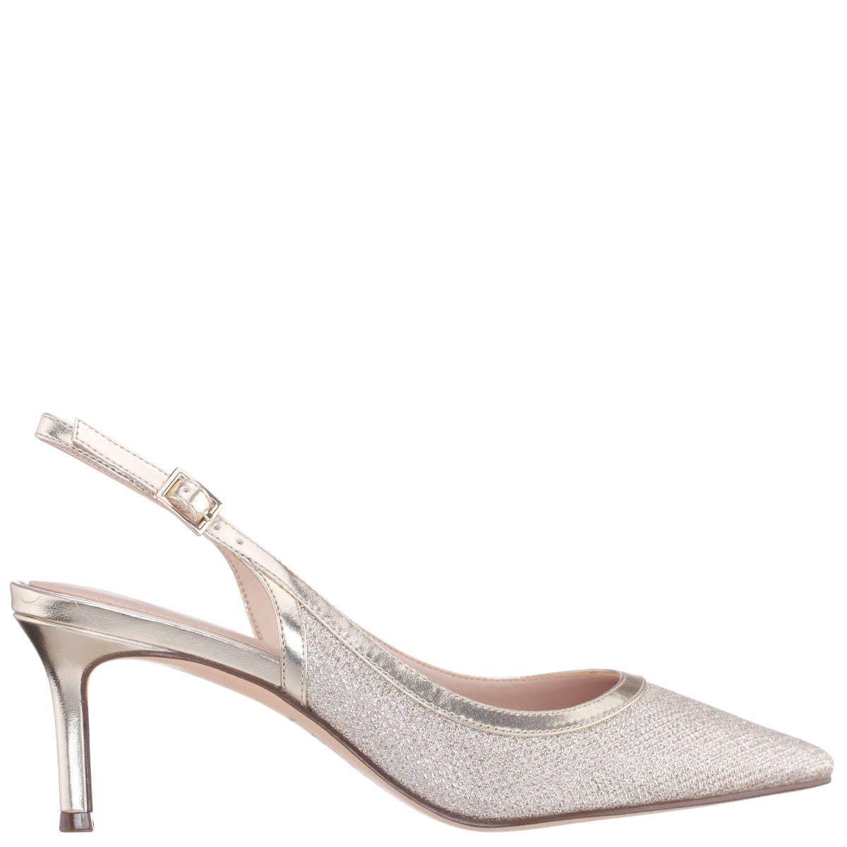 Nazuri Soft Platino Mid-Heel Pumps | Nina Shoes