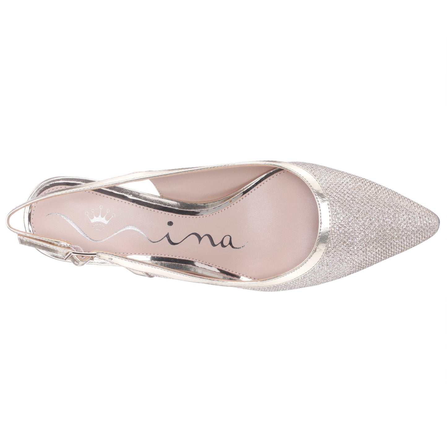 Nazuri Soft Platino Mid-Heel Pumps | Nina Shoes