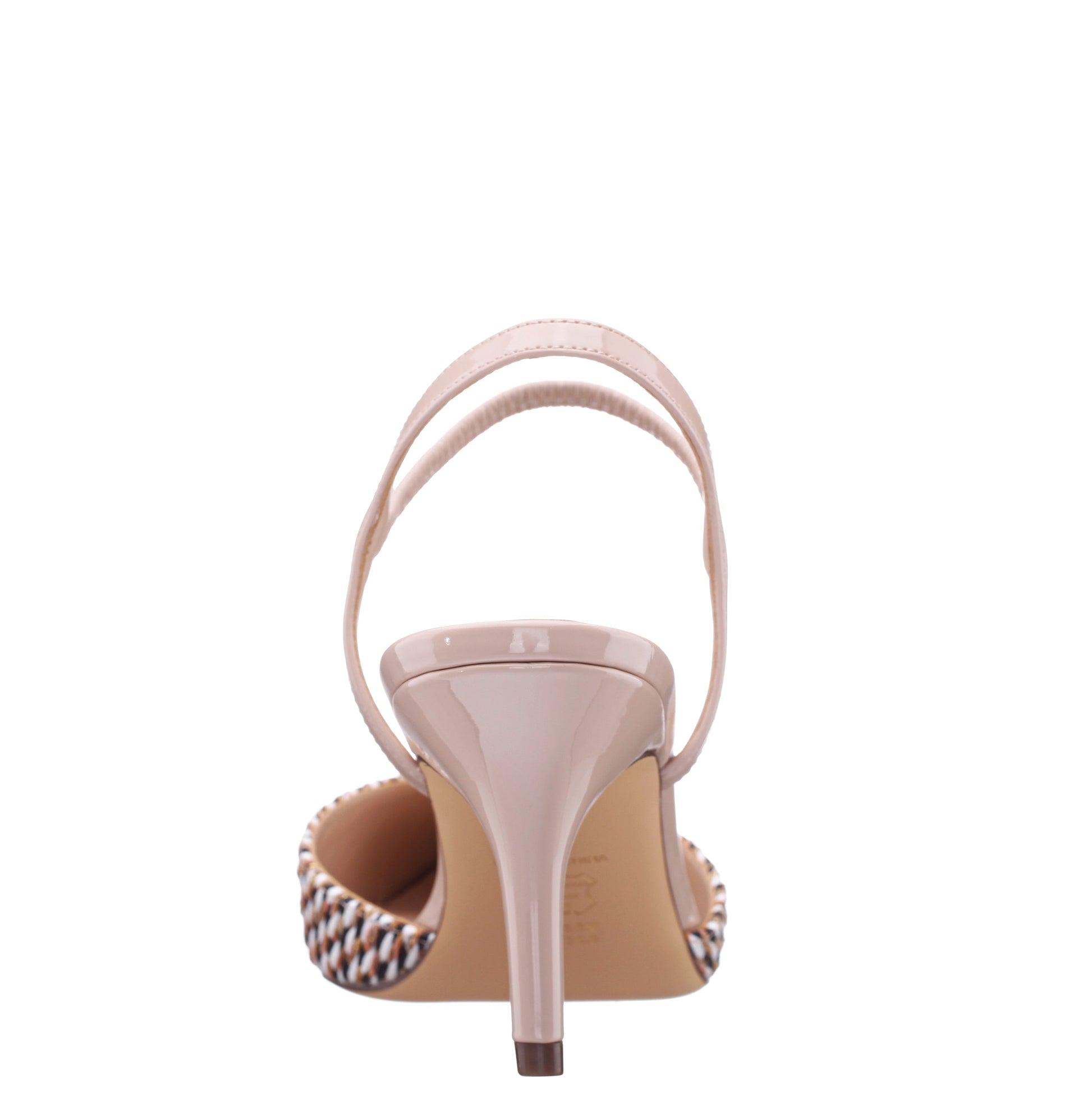 Teena Beige Slip On Mid-Heel Pumps | Nina Shoes