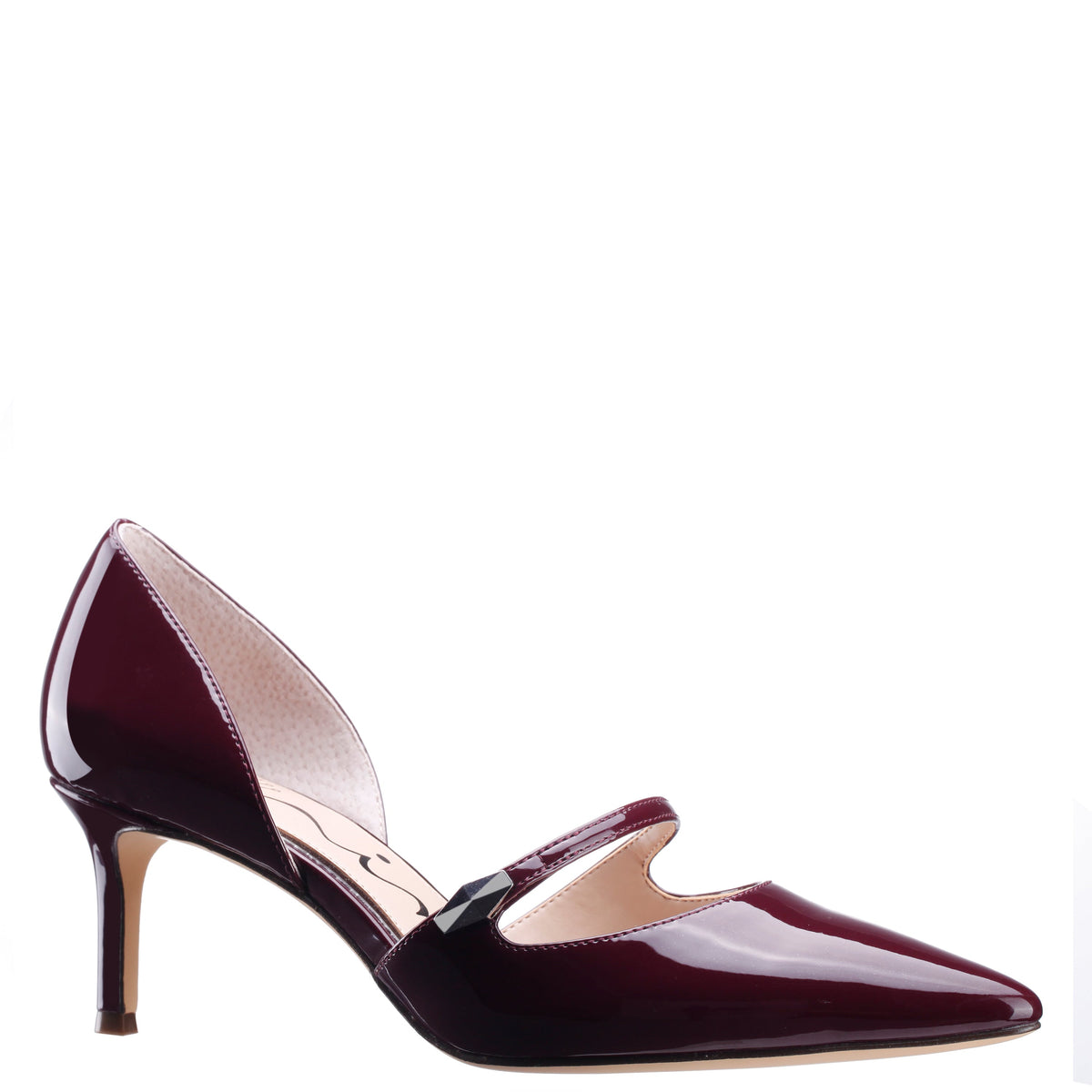 Nashly Red D Orsay Mid-Heel Pumps | Nina Shoes