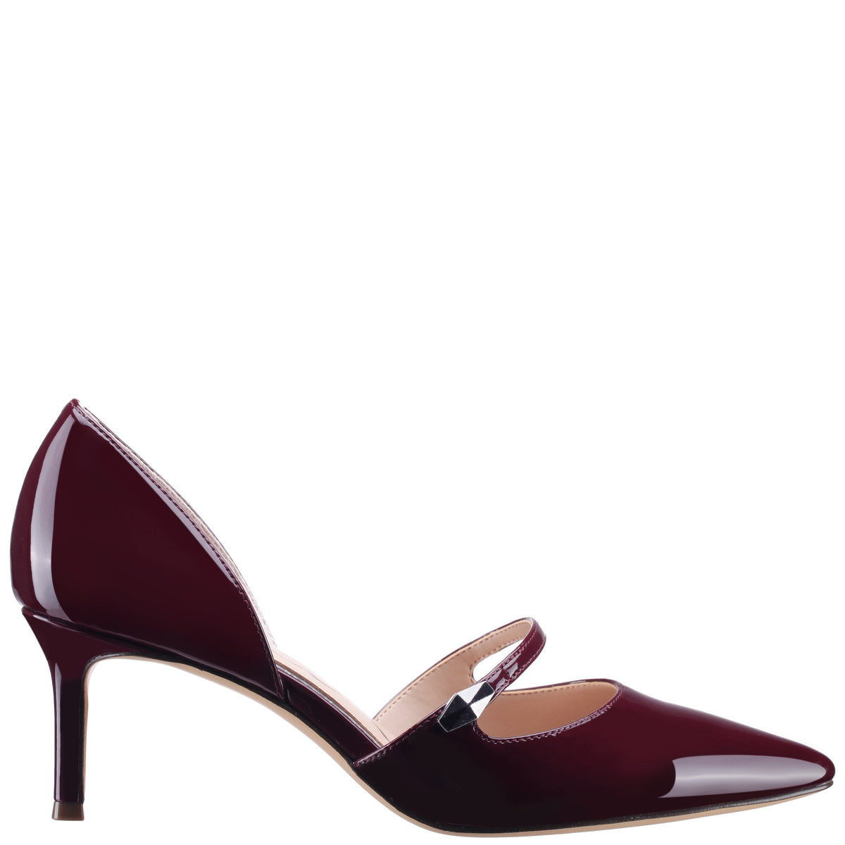 Nashly Red D Orsay Mid-Heel Pumps | Nina Shoes
