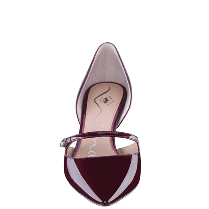 Nashly Red D Orsay Mid-Heel Pumps | Nina Shoes