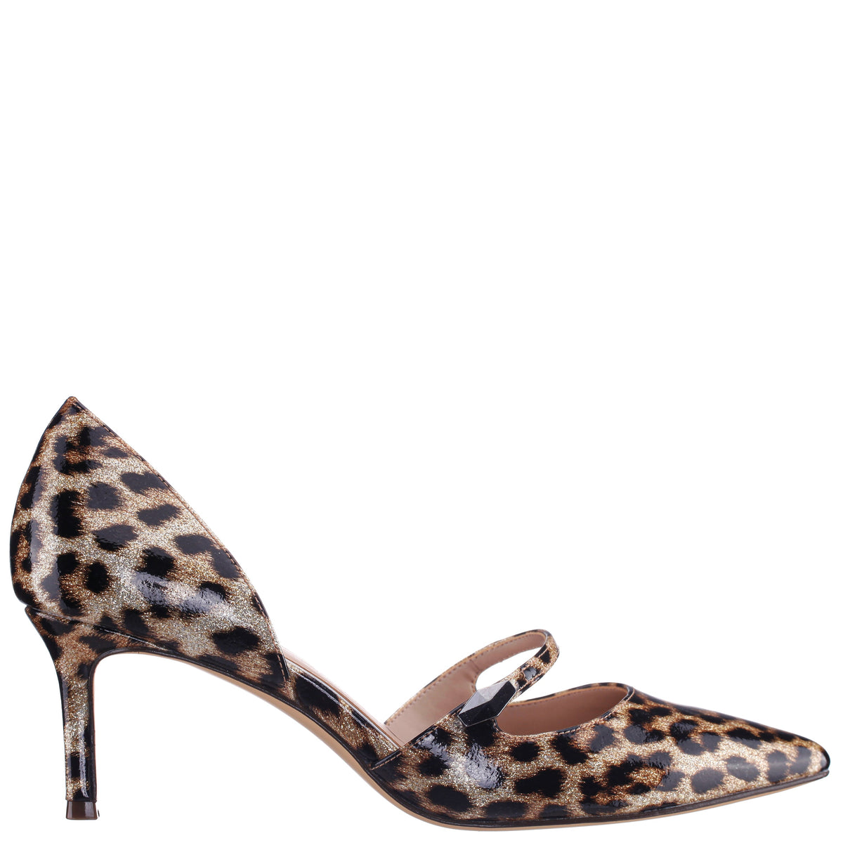 Nashly Leopard Mid-Heel Pump | Nina Shoes