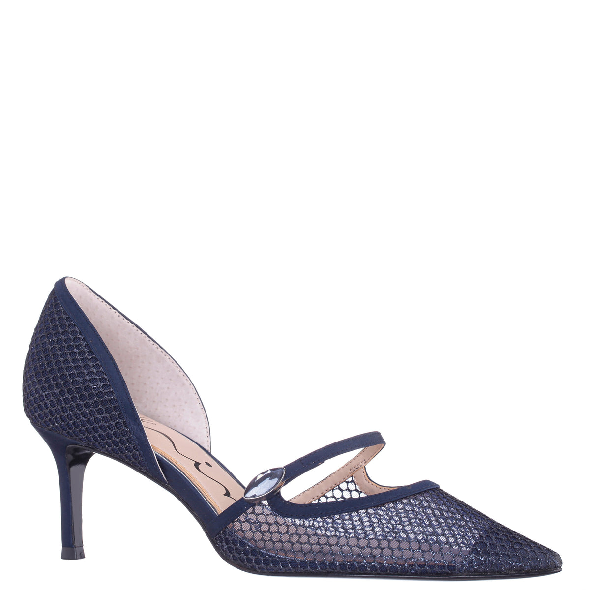 Nashly Blue Mid-Heel Pump | Nina Shoes