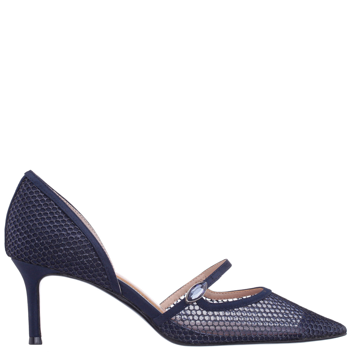 Nashly Blue Mid-Heel Pump | Nina Shoes