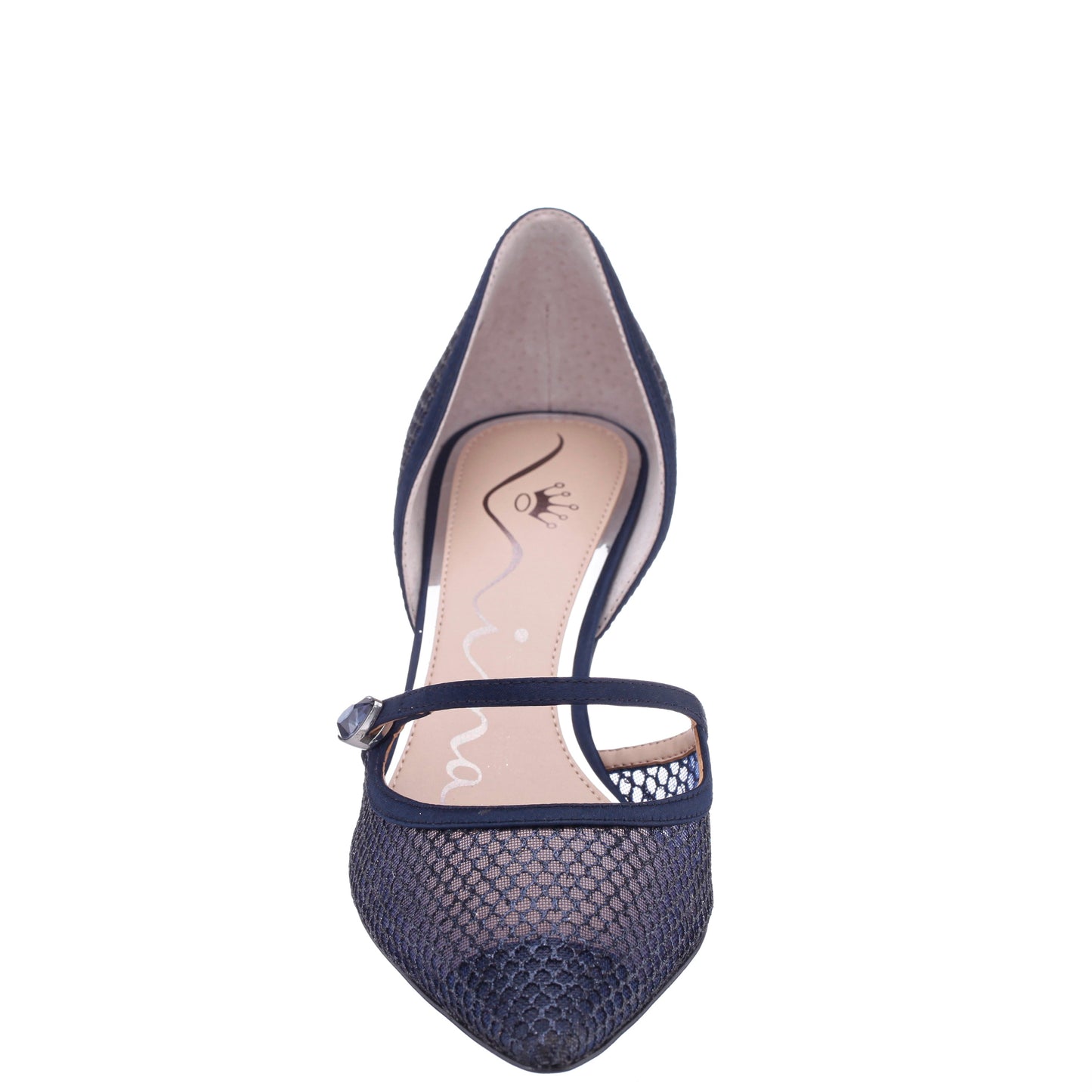 Nashly Blue Mid-Heel Pump | Nina Shoes