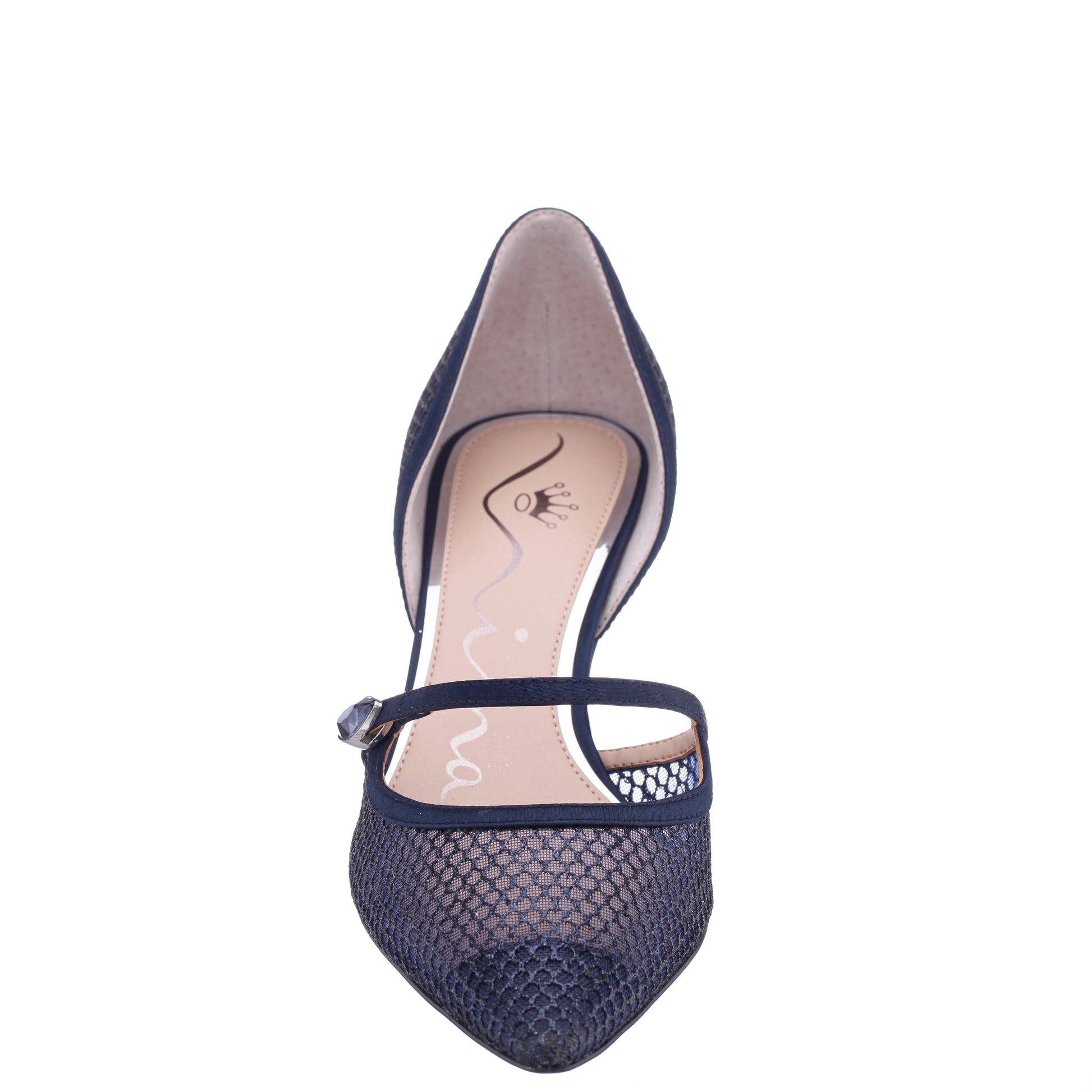 Nashly Blue Mid-Heel Pump | Nina Shoes
