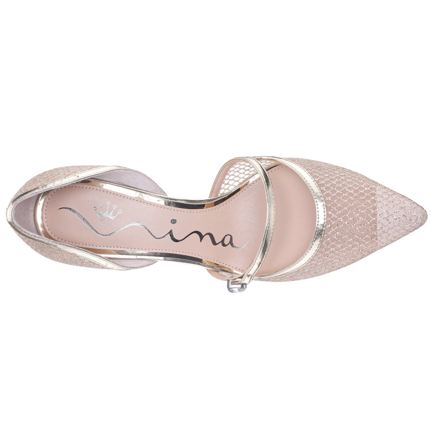 Nashly Platino Mid-Heel Pump | Nina Shoes