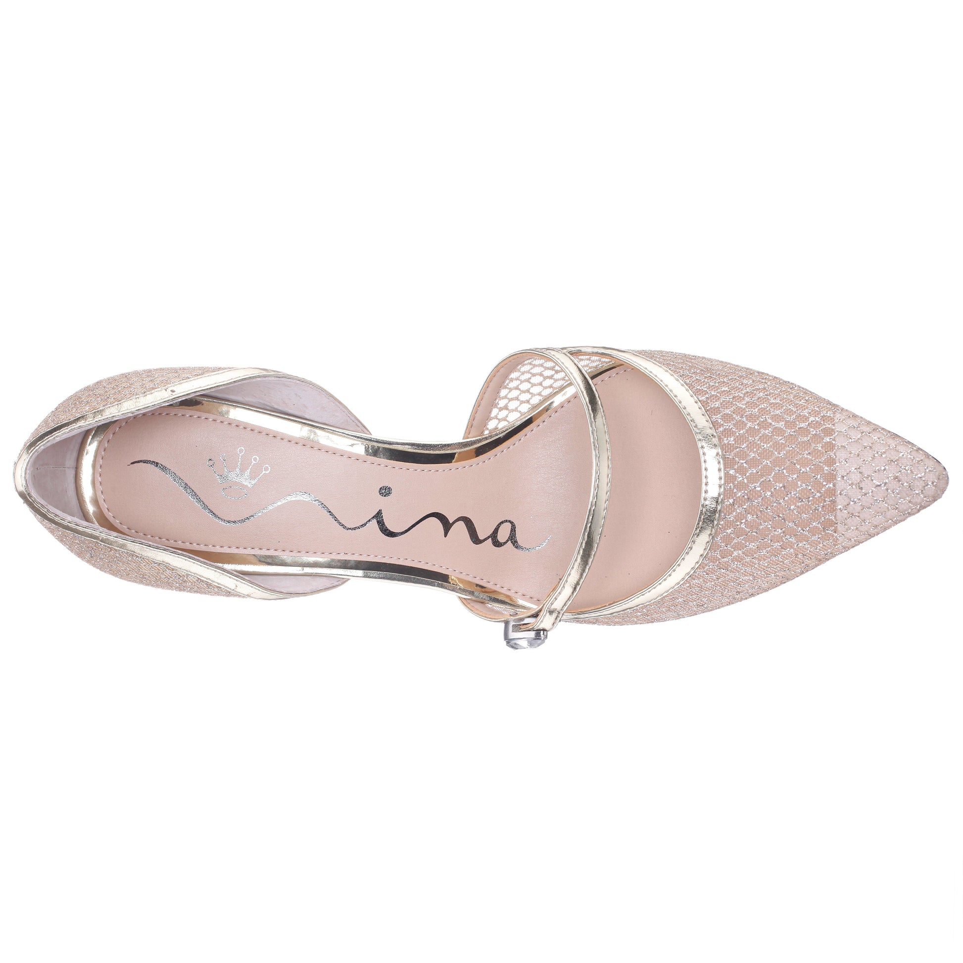 Nashly Platino Mid-Heel Pump | Nina Shoes