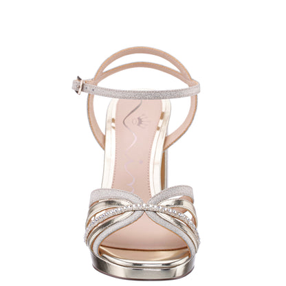 Shantay Gold Sandal High-Heel Platform | Nina Shoes