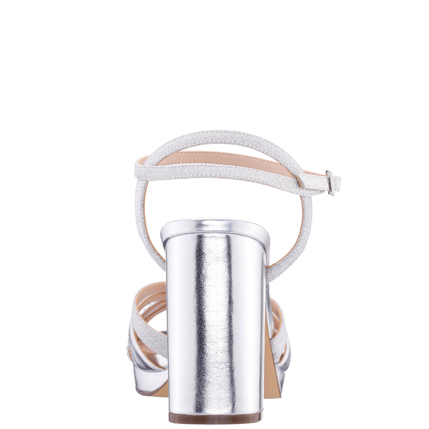 Shantay Silver Sandal High-Heel Platform | Nina Shoes