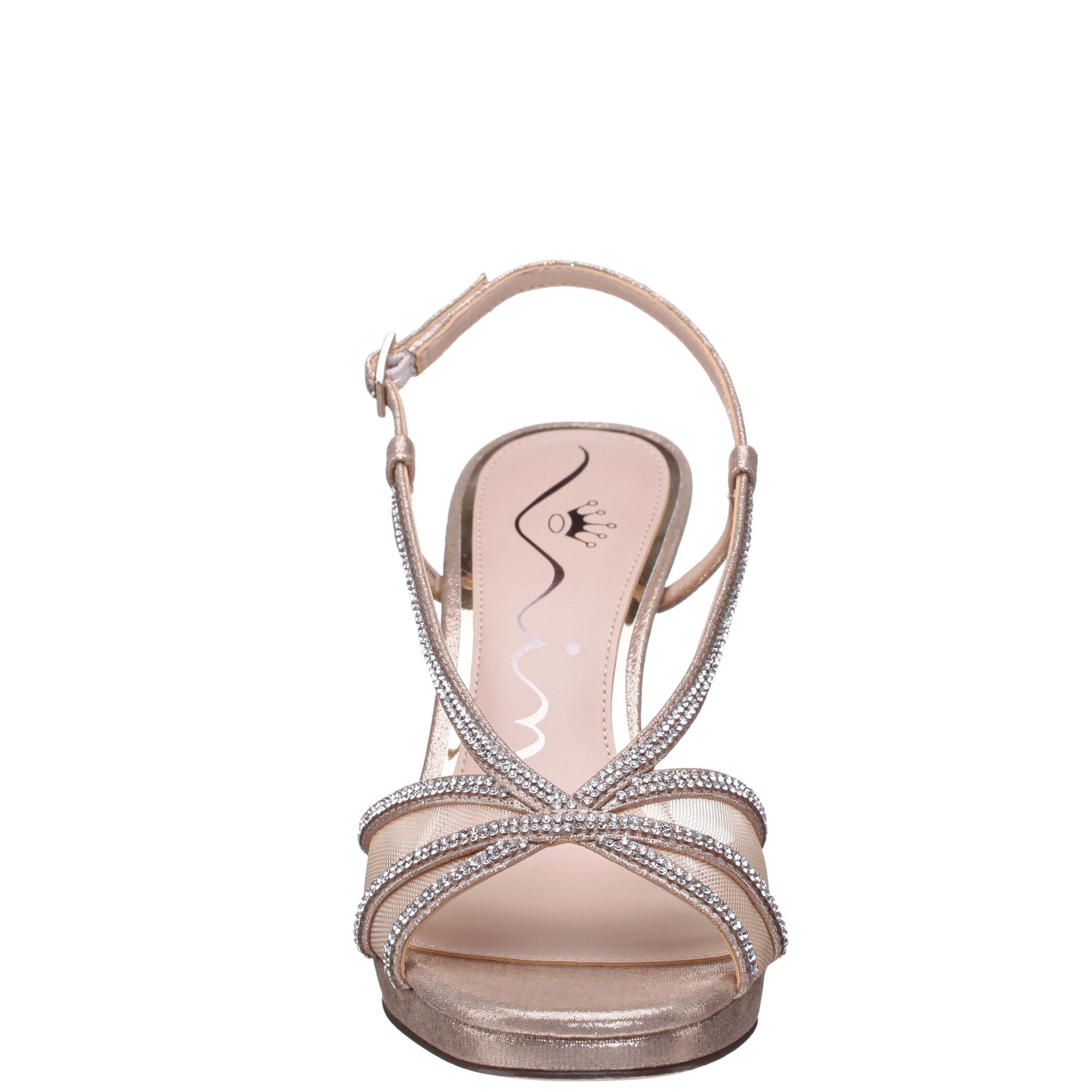 Bonney Yellow Shimmer Block-Heel Platform Sandals | Nina Shoes