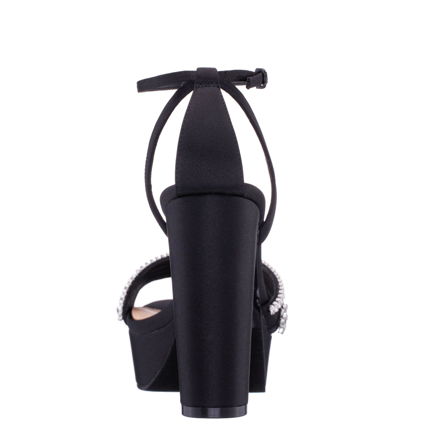 Agitha Black Sandal Stiletto-Heel Platform | Nina Shoes