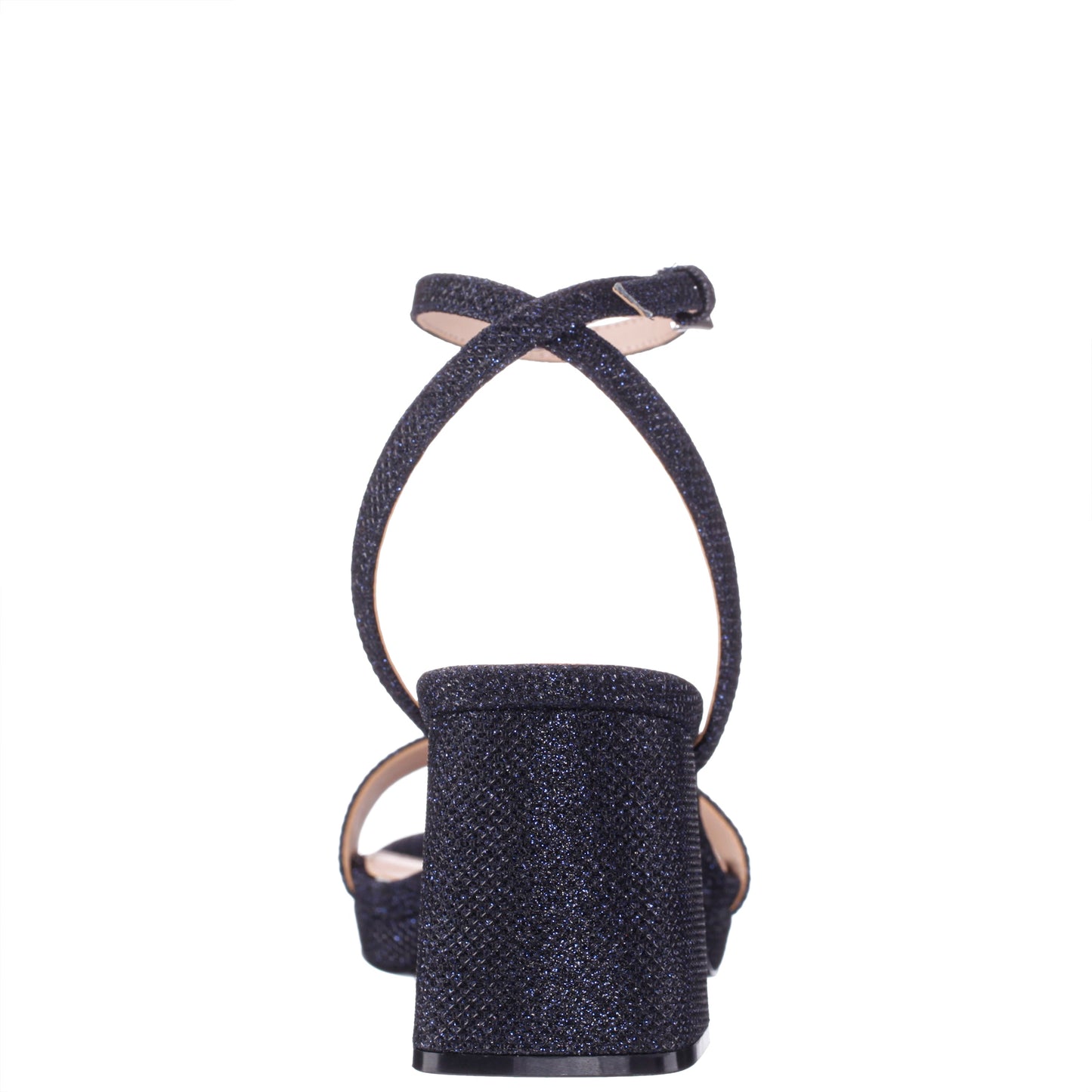 Bergen Blue Textured Block-Heel Platform Sandals | Nina Shoes