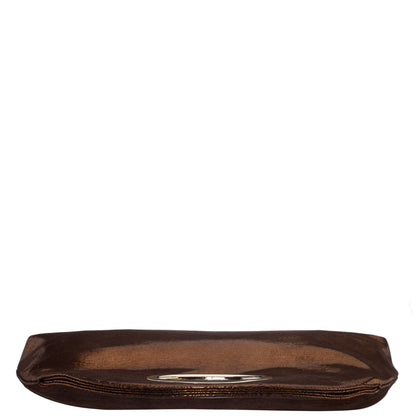 Jael Brown Metallic Geo Swirl Fabric Handle Bag | Nina Shoes