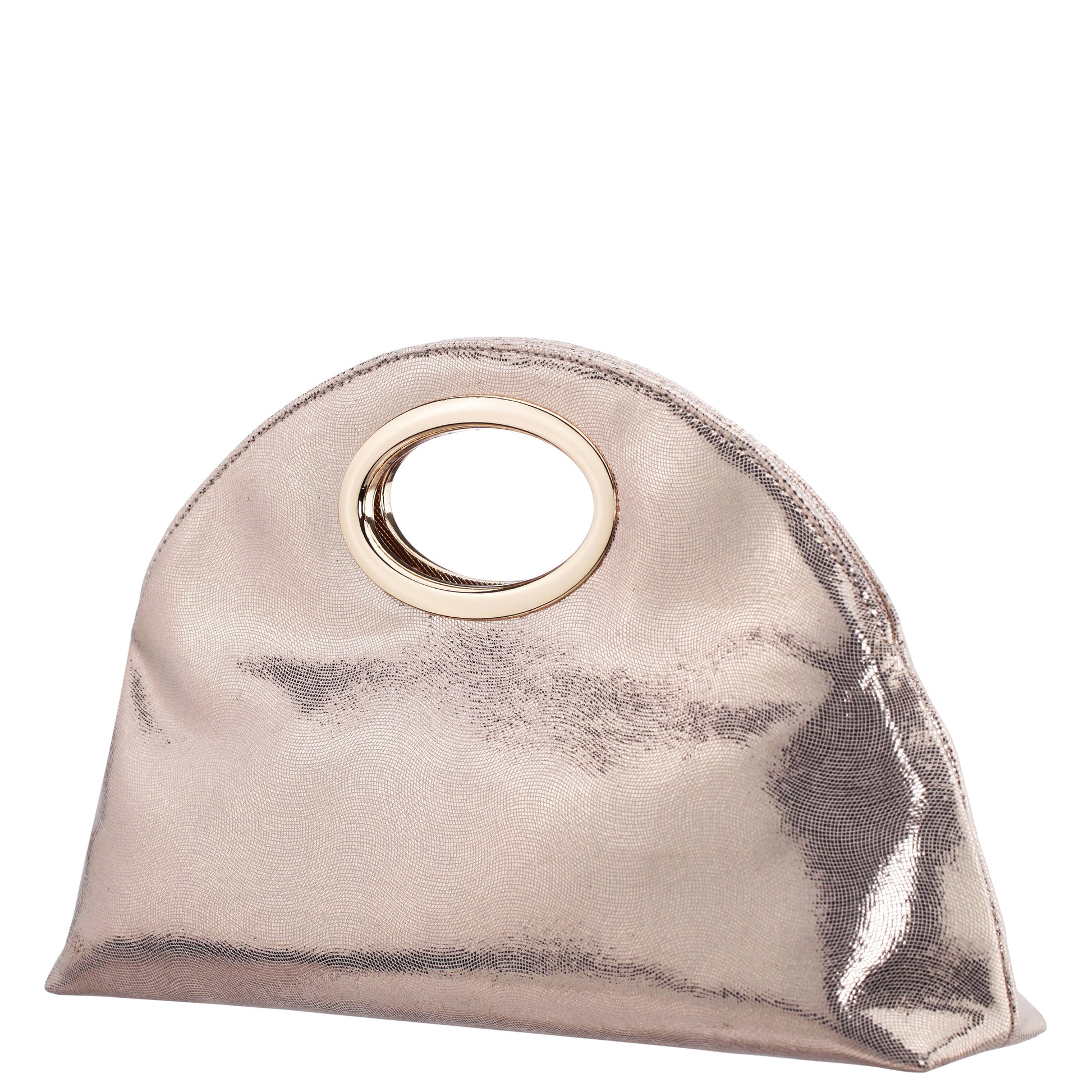 Jael Light Gold Metallic Geo Swirl Fabric Handle Bag | Nina Shoes