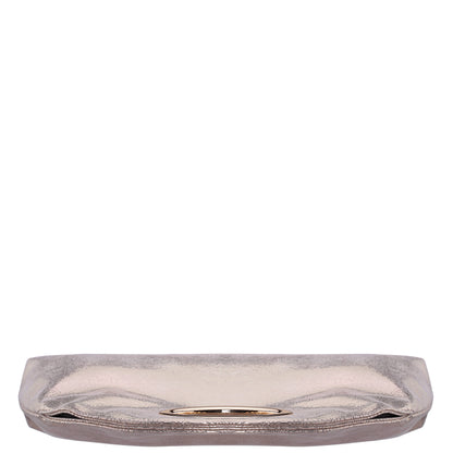 Jael Light Gold Metallic Geo Swirl Fabric Handle Bag | Nina Shoes