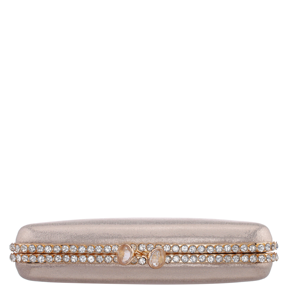 Goddess Platino Reflective Suedette / Glass Crystal Minaudiere | Nina Shoes