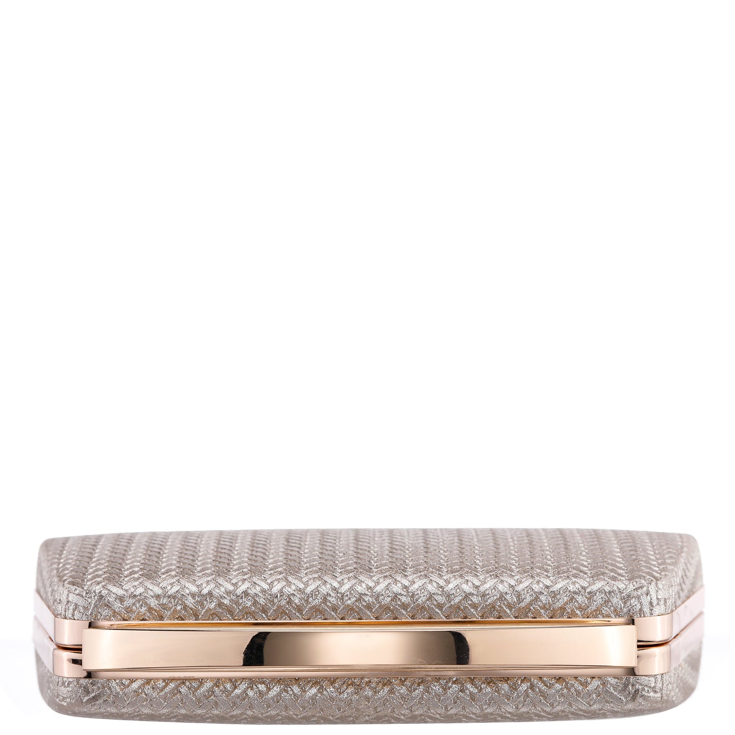 Genesis-G Light Gold Metallic Faux Weave Box Bag | Nina Shoes