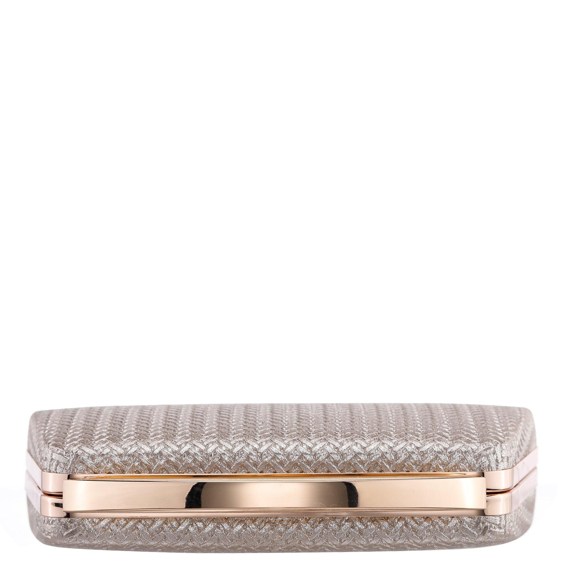 Genesis-G Light Gold Metallic Faux Weave Box Bag | Nina Shoes