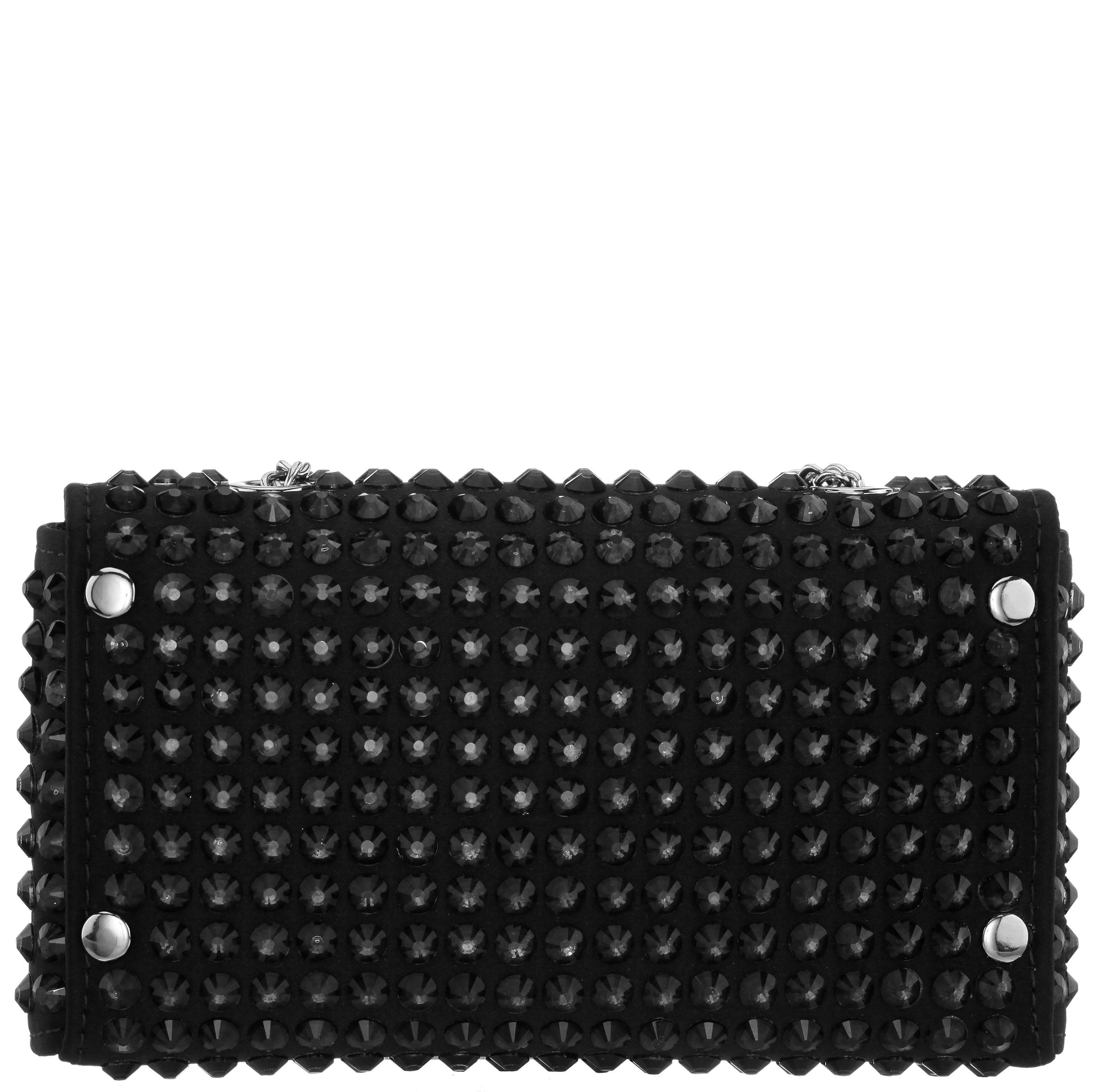 Bixby Black Satin Crossbody Bag | Nina Shoes