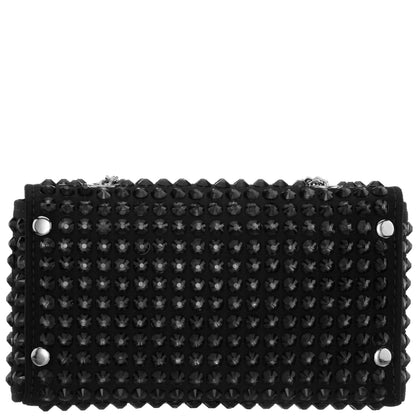 Bixby Black Satin Crossbody Bag | Nina Shoes