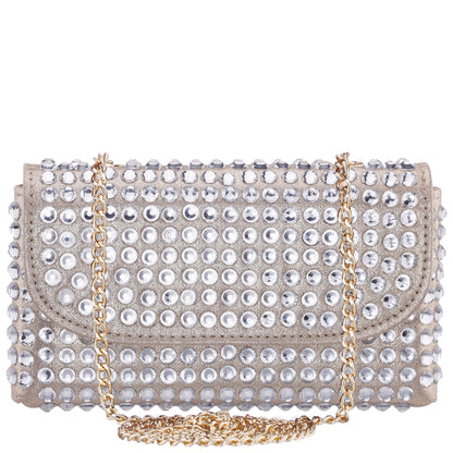 Bixby Platino Glamex Crossbody Bag | Nina Shoes