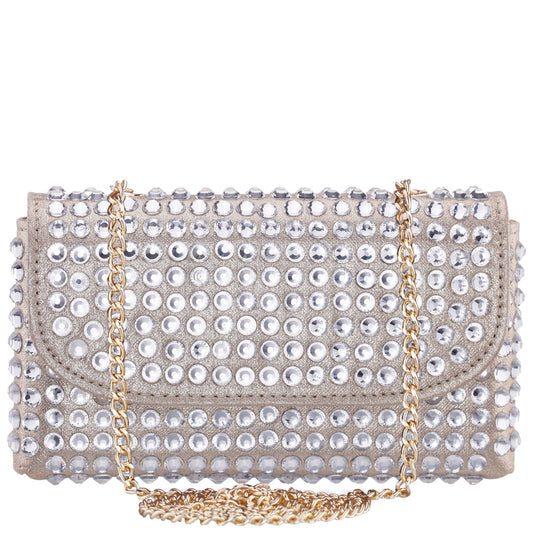 Bixby Platino Glamex Crossbody Bag | Nina Shoes