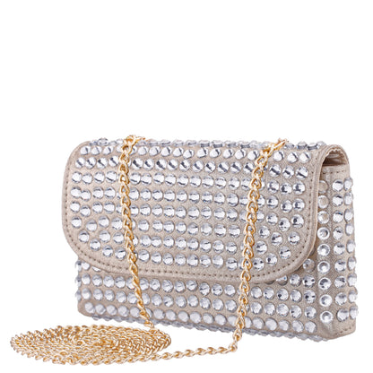 Bixby Platino Glamex Crossbody Bag | Nina Shoes