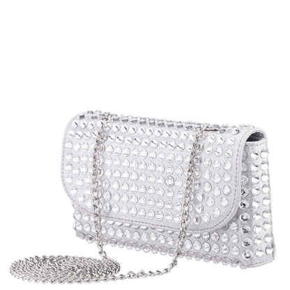 Bixby Silver Glamex Crossbody Bag | Nina Shoes