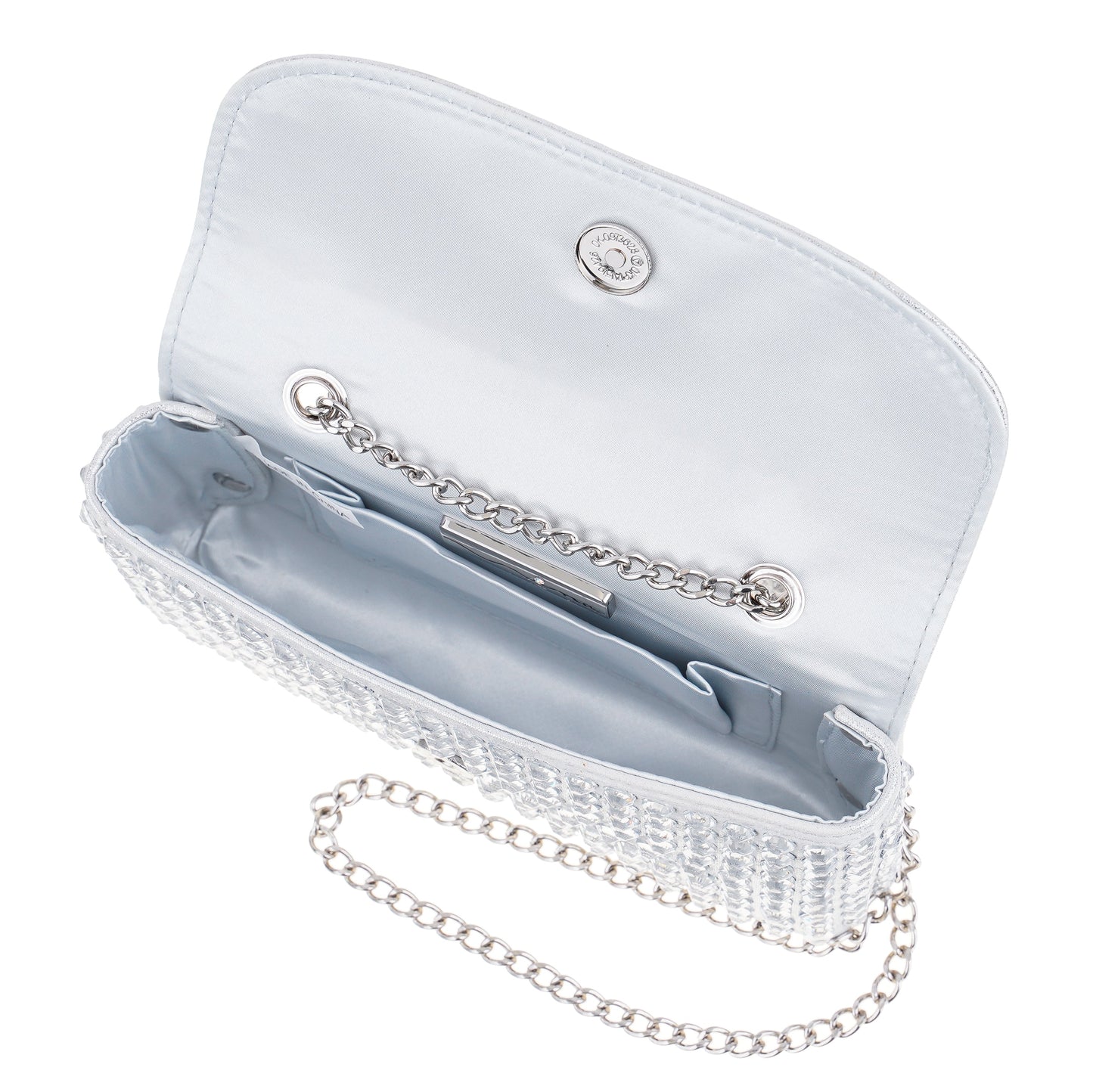 Bixby Silver Glamex Crossbody Bag | Nina Shoes