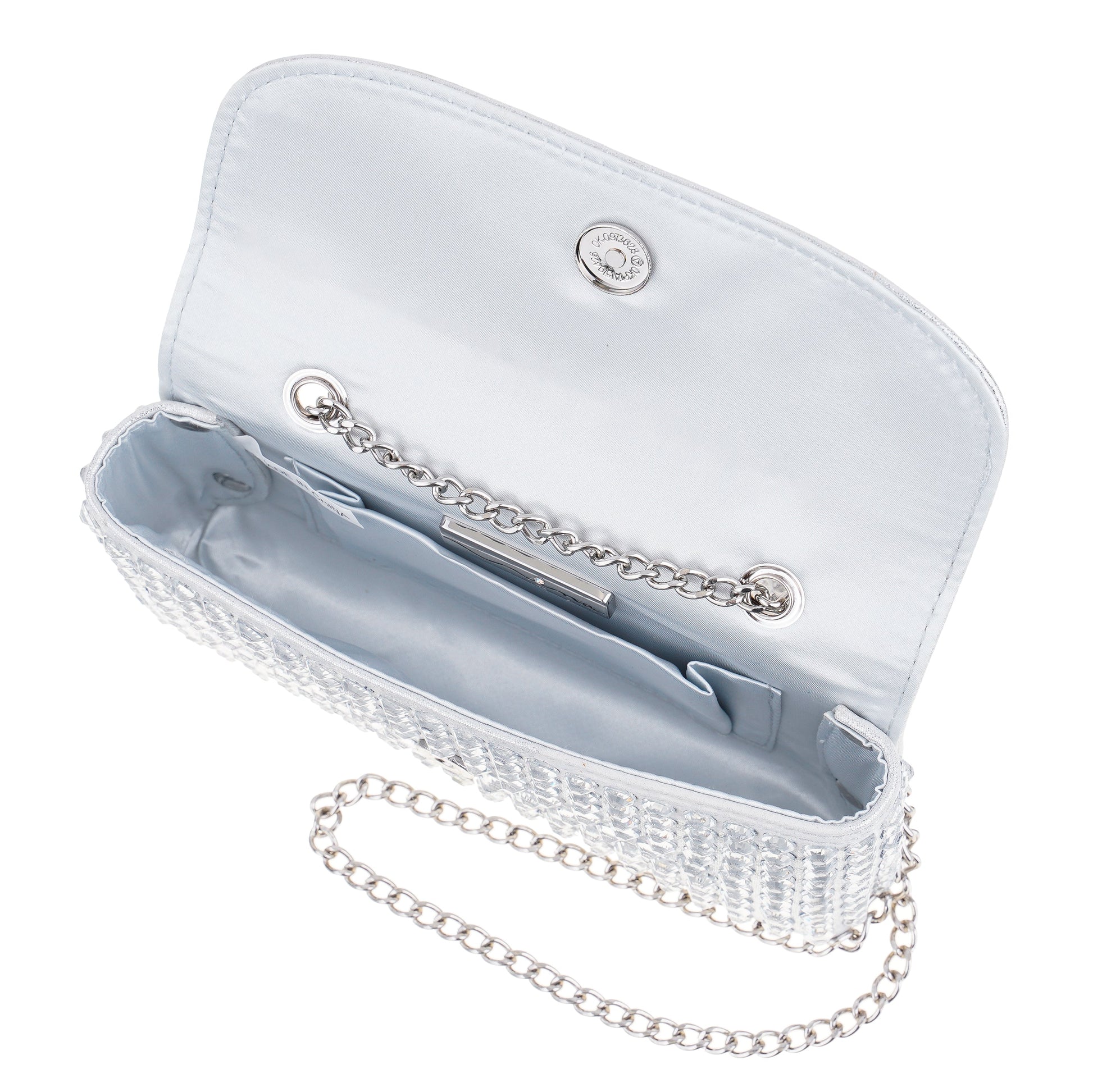 Bixby Silver Glamex Crossbody Bag | Nina Shoes