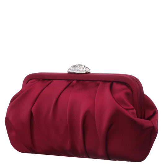 Concord Red Satin Frame Clutch | Nina Shoes