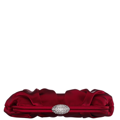 Concord Red Satin Frame Clutch | Nina Shoes