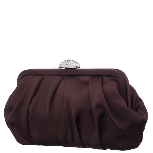 Concord CHOCOLATE Satin Clutch | Nina Shoes